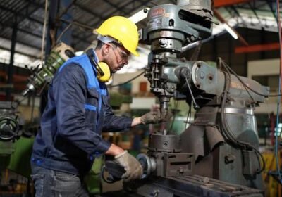 professional-men-engineer-worker-skills-quality-maintenance-training-industry-factory-worker-warehouse-workshop-for-factory-operators-mechanical-engineering-team-production-photo